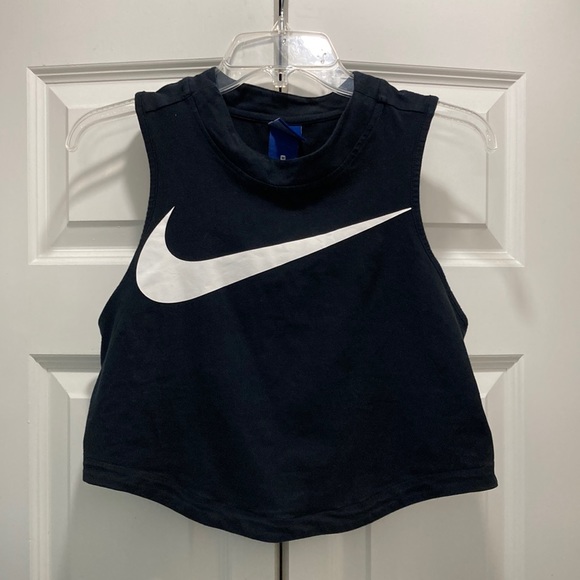 Nike Swoosh Logo Crop Top - Picture 1 of 7